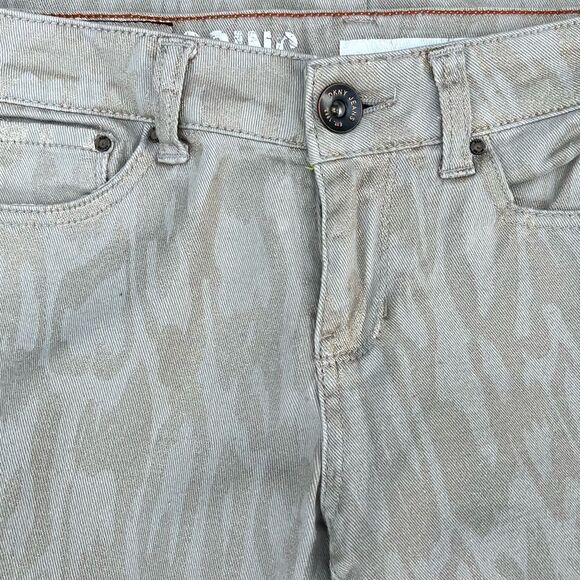 Dkny Jeans - Gold Metallic Leopard  Leggings Pants 4 - Picture 7 of 12